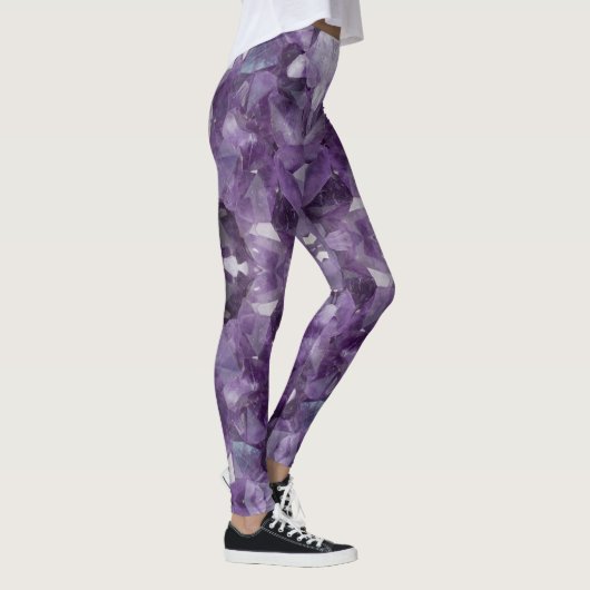 Leggings Yogabroek Amethist Kristallen (Rechts)