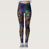 Leggings Yogabroek Fiery Opal (Voorkant)