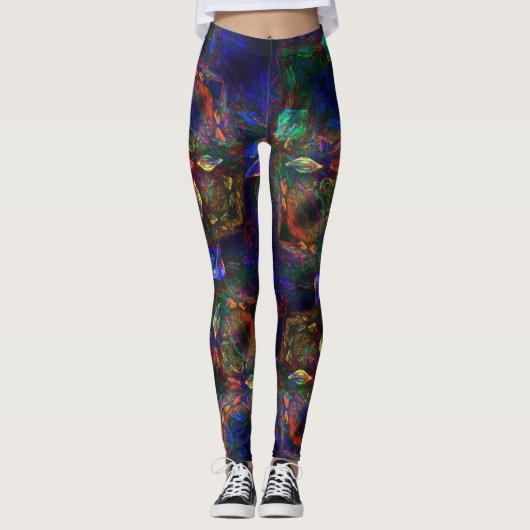 Leggings Yogabroek Fiery Opal (Voorkant)