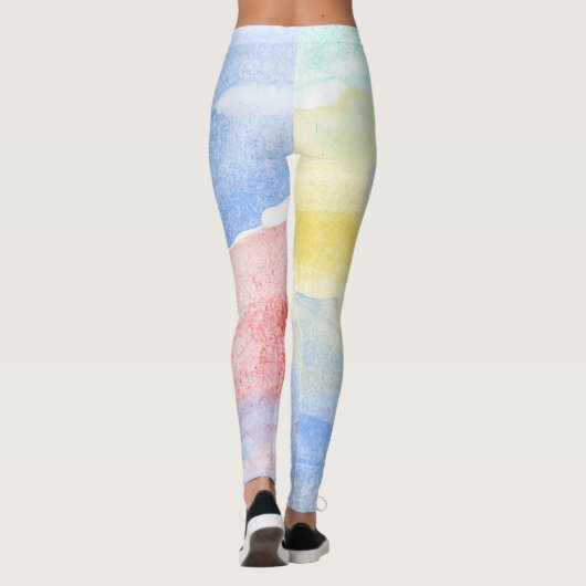 LEGGINGS - Zachte pasteelkleuren (Achterkant)