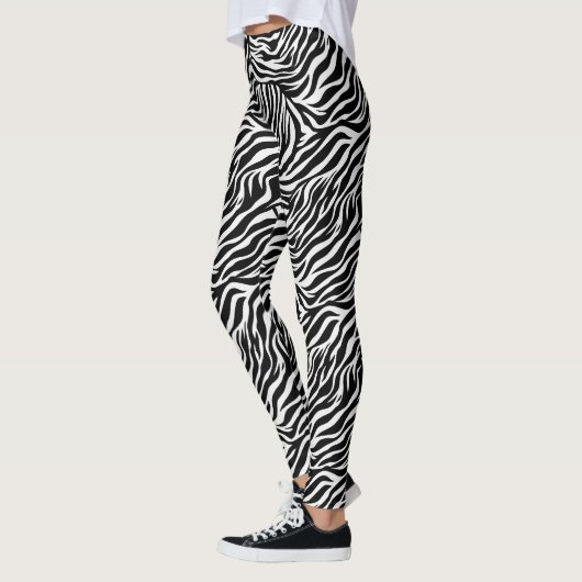 Leggings-Zebra afdrukken voor vrouwen Leggings (Links)