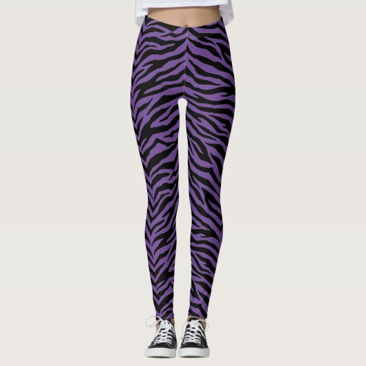 Leggings-Zebra afdrukken voor vrouwen Leggings (Voorkant)