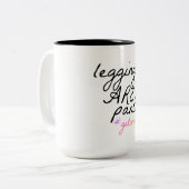 Leggings ZIJN broek Tweekleurige Koffiemok (Voorkant links)