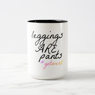 Leggings ZIJN broek Tweekleurige Koffiemok