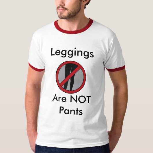 Leggings zijn geen zuigers t-shirt (Voorkant)