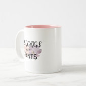 Leggings zijn Pants Tweekleurige Koffiemok (Voorkant links)