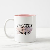 Leggings zijn Pants Tweekleurige Koffiemok (Links)
