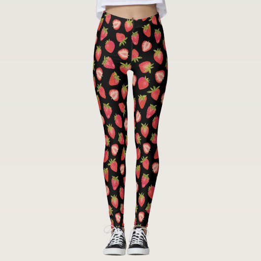 Leggings zomeraardbeien (Voorkant)