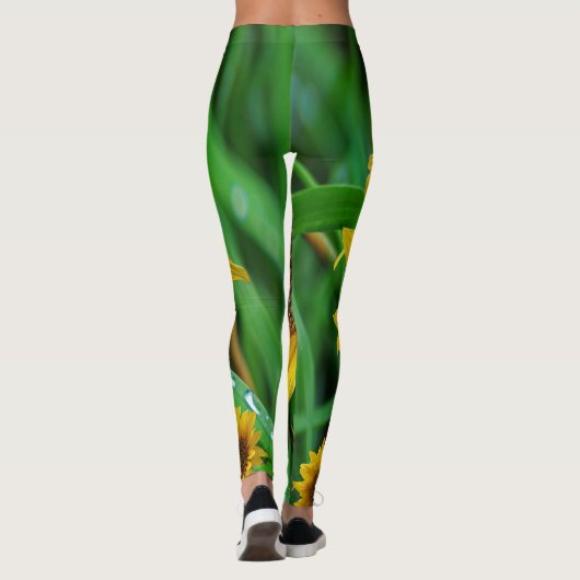 leggings zonnebloemen (Achterkant)