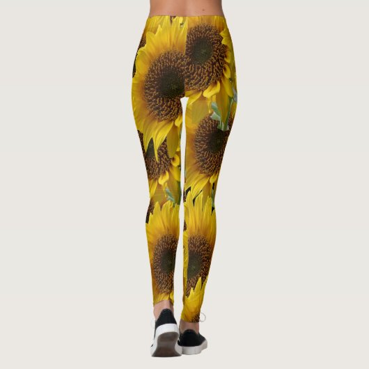 leggings zonnebloemen (Achterkant)