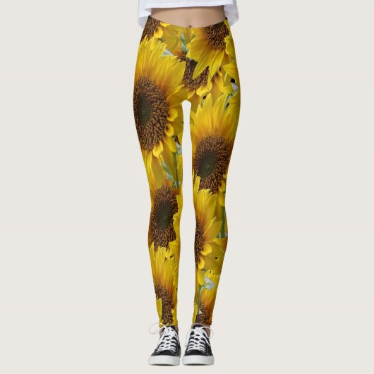 leggings zonnebloemen (Voorkant)