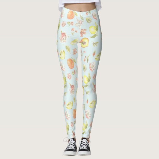 Leggings Zuid-Karel Floral Pattern (Voorkant)