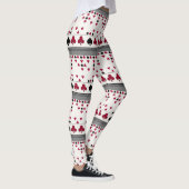 Leggings zwart en rood, mode patroon (Rechts)
