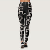 Leggings zwart-wit (Achterkant)