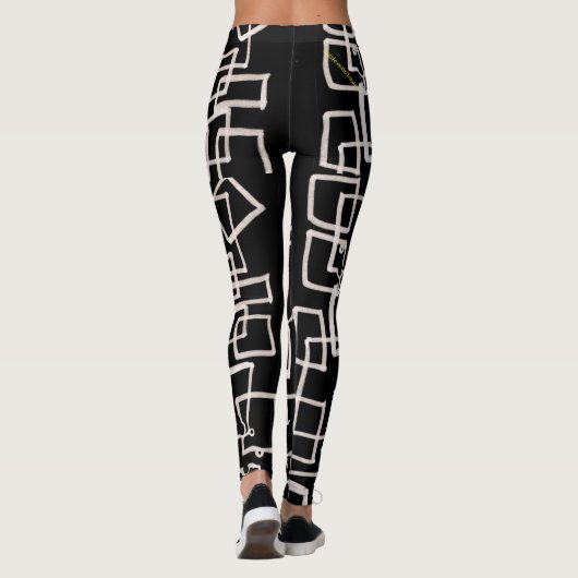 Leggings zwart-wit (Achterkant)
