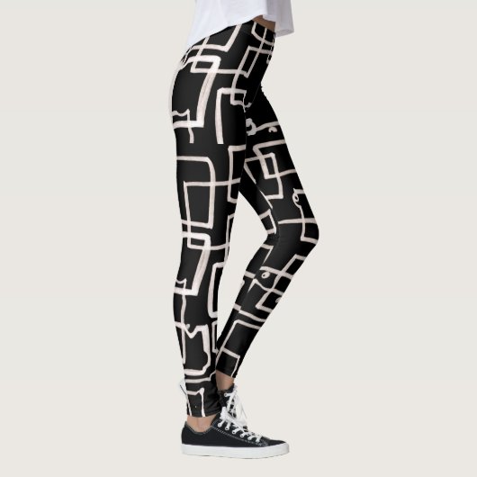 Leggings zwart-wit (Rechts)