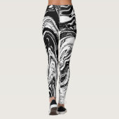 Leggings zwart-wit (Achterkant)