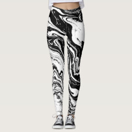 Leggings zwart-wit