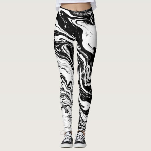 Leggings zwart-wit (Voorkant)