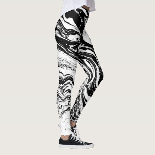 Leggings zwart-wit (Rechts)