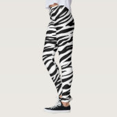 Leggings zwart/wit afdrukken vrouwen (Links)