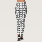 Leggings zwart-wit tapijt (Achterkant)