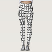 Leggings zwart-wit tapijt (Voorkant)