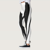 Leggings zwart-wit voor vrouwen (Links)