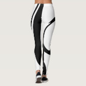 Leggings zwart-wit voor vrouwen (Achterkant)