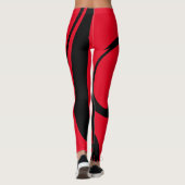 Leggings zwart-wit, voor vrouwen (Achterkant)