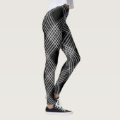 Leggings/zwarte en witte strepen leggings (Rechts)