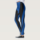 Leggings zwarte koninklijk blauw (Links)