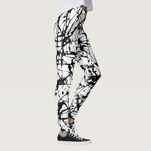 Leggings zwarte verfplaat (Rechts)