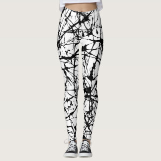 Leggings zwarte verfplaat