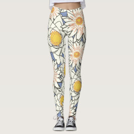 leggings zzzle , de grote bloemen van vrouwen