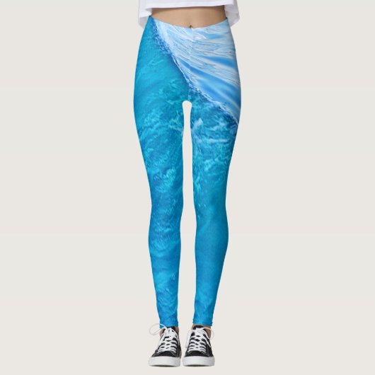 Leggins blauwe watergolf leggings (Voorkant)