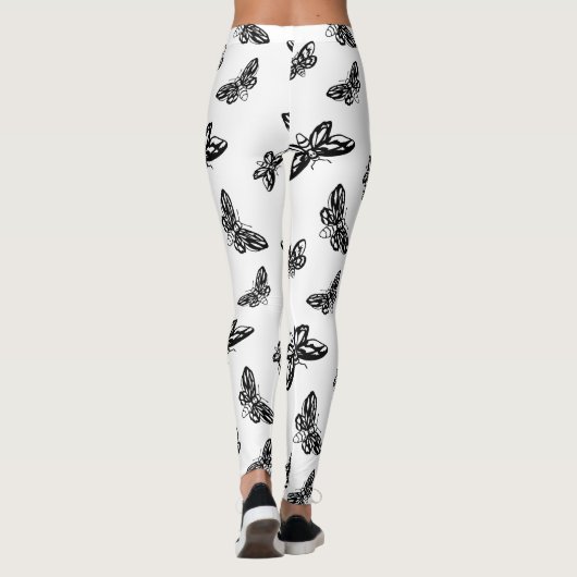 Leggins Moths Pattern Leggings (Achterkant)