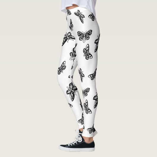 Leggins Moths Pattern Leggings (Links)