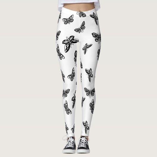 Leggins Moths Pattern Leggings (Voorkant)
