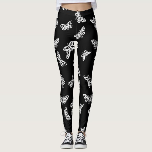 Leggins Moths Pattern Leggings (Voorkant)