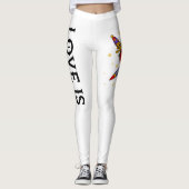 Leggins tatuaje neo tradicional love is foreve leggings (Voorkant)