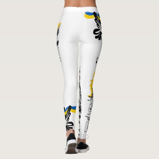 Leggins - Ukraine Motiv Leggings (Achterkant)