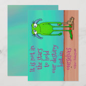 Leggs with quote, holiday card feestdagenkaart (Voorkant / Achterkant)