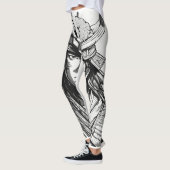 "Leggy Extravaganza: Een grillige Cartoon op Marve Leggings (Links)