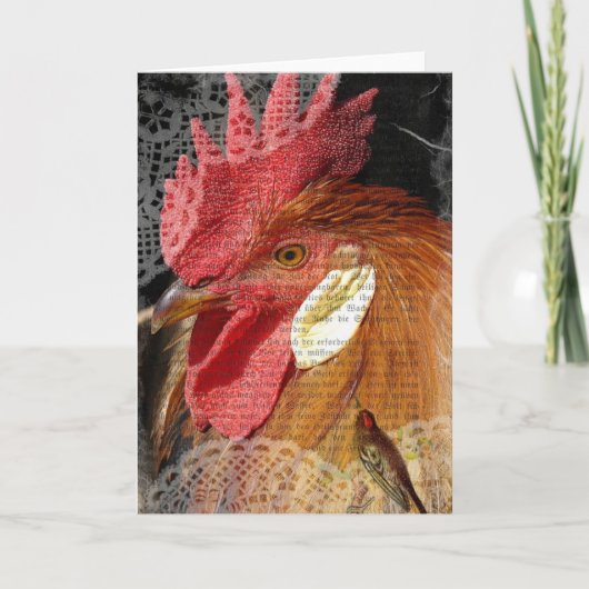 Leghorens en kant kaart (Voorkant)