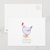 LEGHORN HEN, Tony Fernandes Briefkaart (Voorkant / Achterkant)