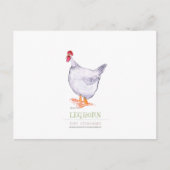 LEGHORN HEN, Tony Fernandes Briefkaart (Voorkant)
