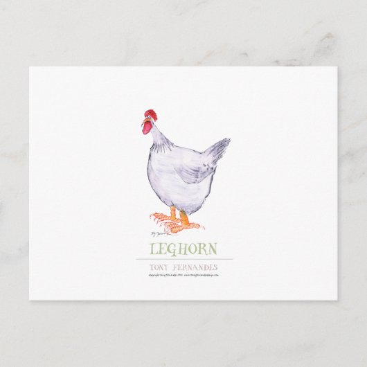 LEGHORN HEN, Tony Fernandes Briefkaart (Voorkant)