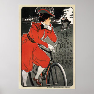 Legia Cycles Belgium  Poster fiets Advert