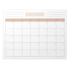 Legiant, zwart-wit, maandroosterpaneel notitieblok